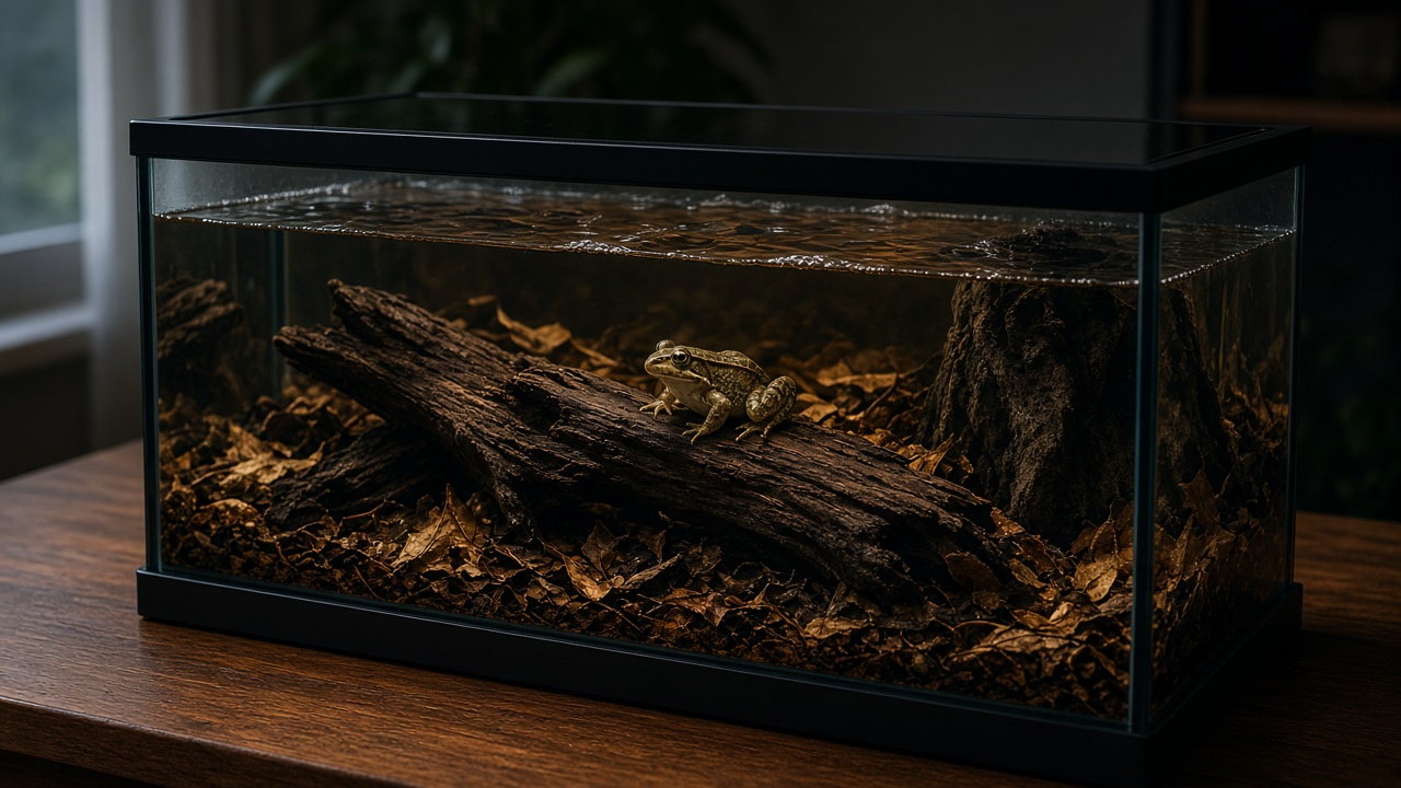 Frog Aquarium Setup: Tank Size, Water, Filter, Lid