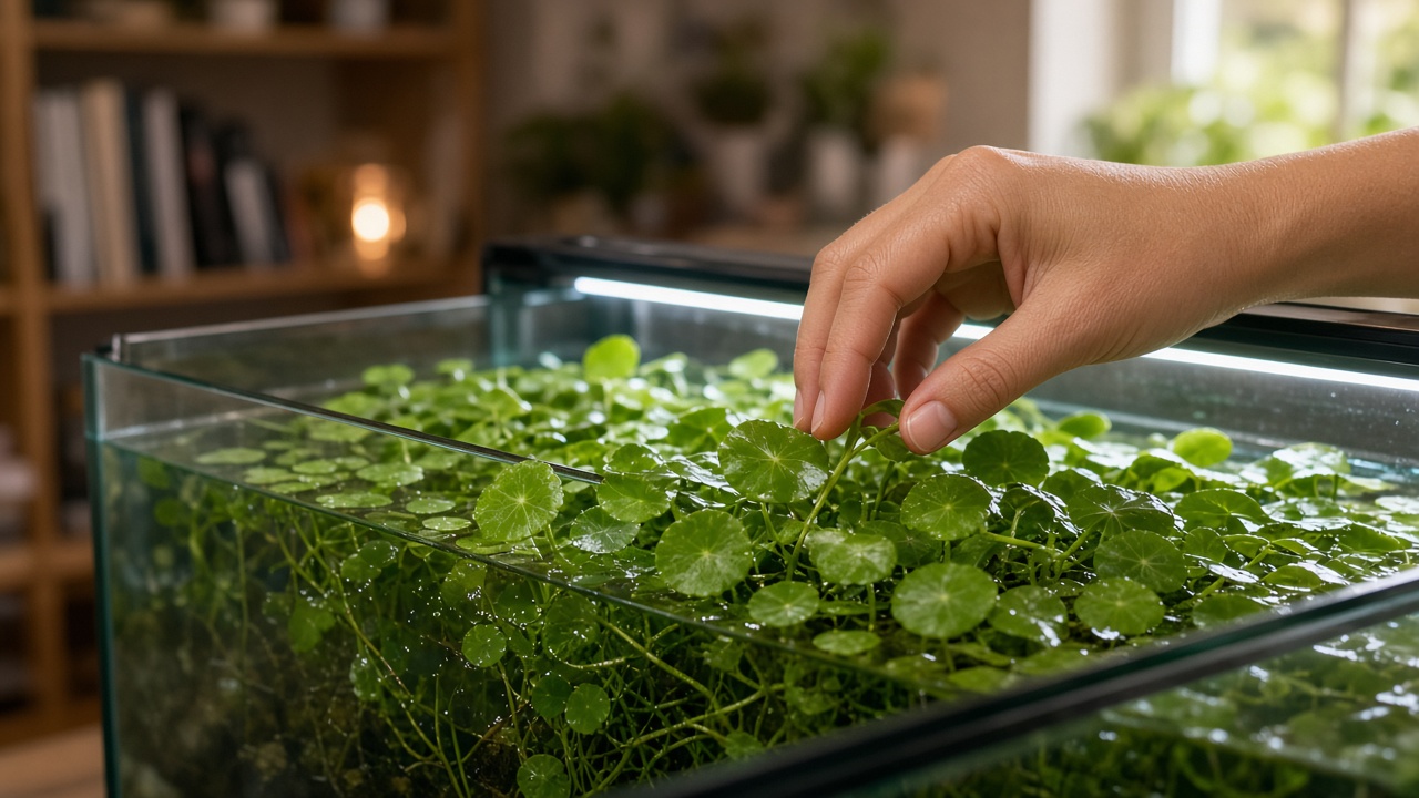 Pennywort Aquarium Plant Care: Light, Planting, Trimming